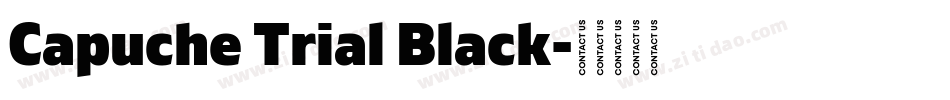 Capuche Trial Black字体转换